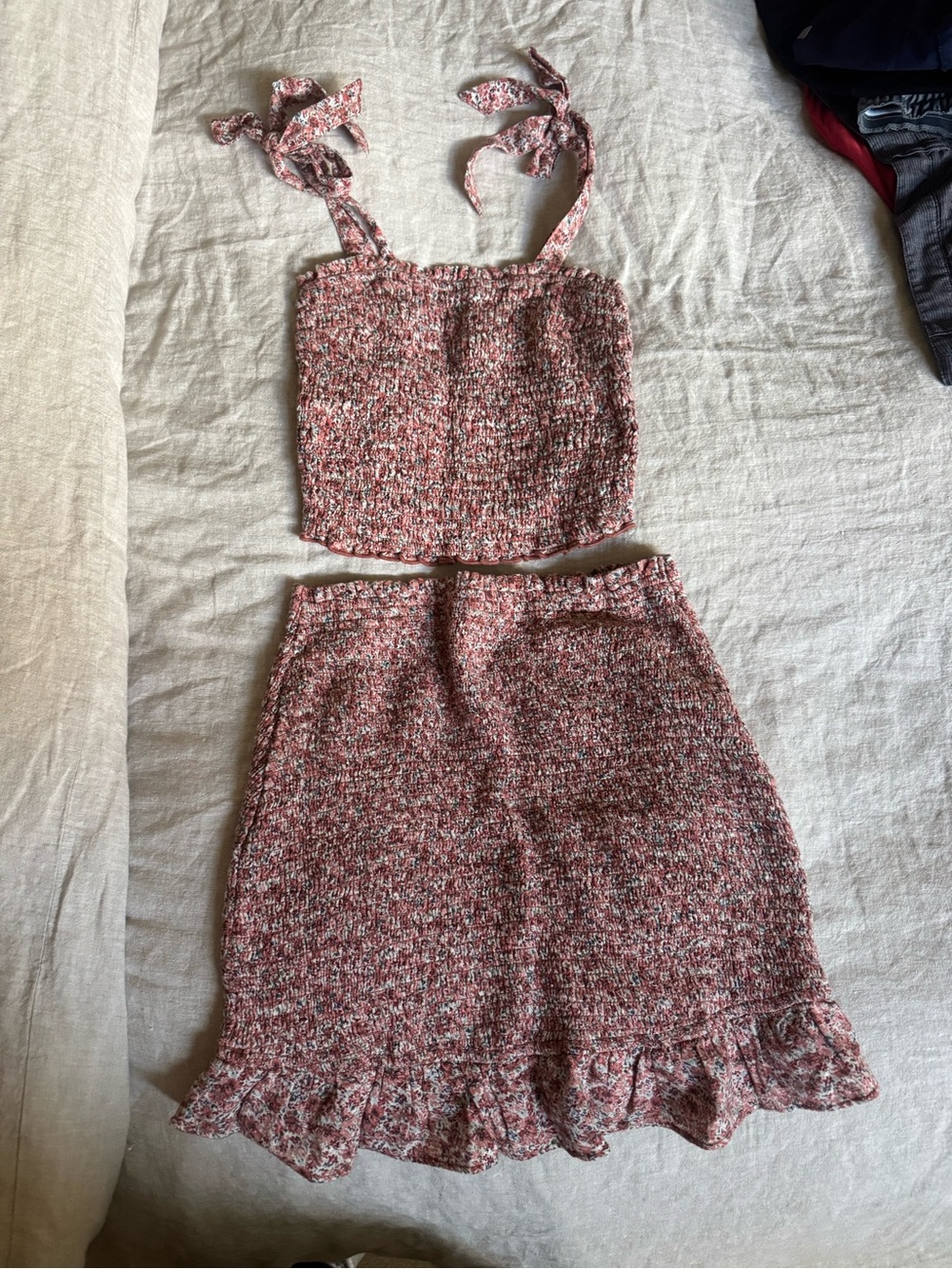Abercrombie Two-Piece Set with Ruffle Hem